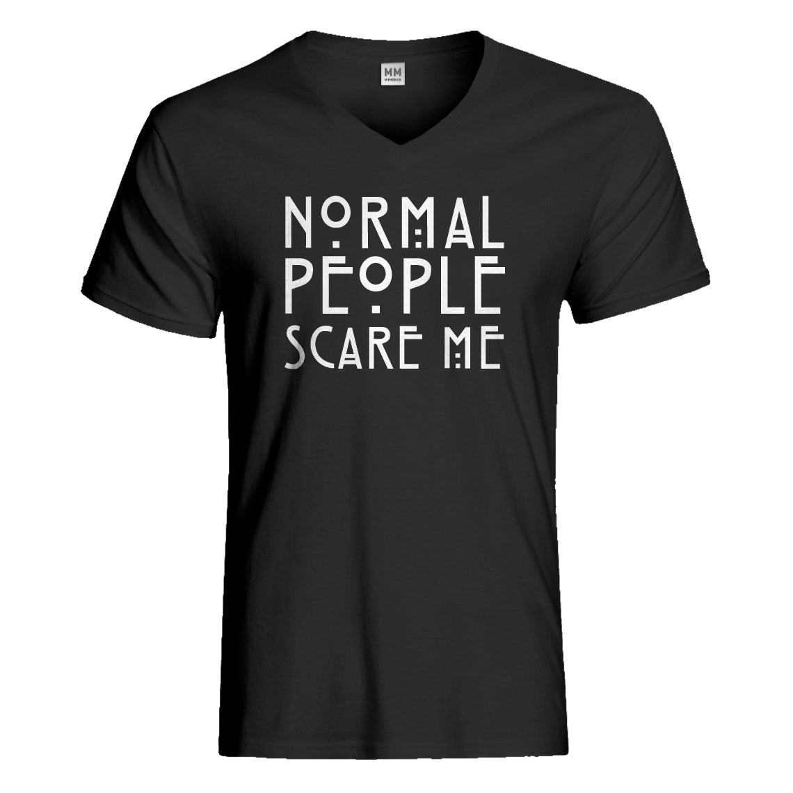 Mens Normal People Scare Me Vneck T-shirt