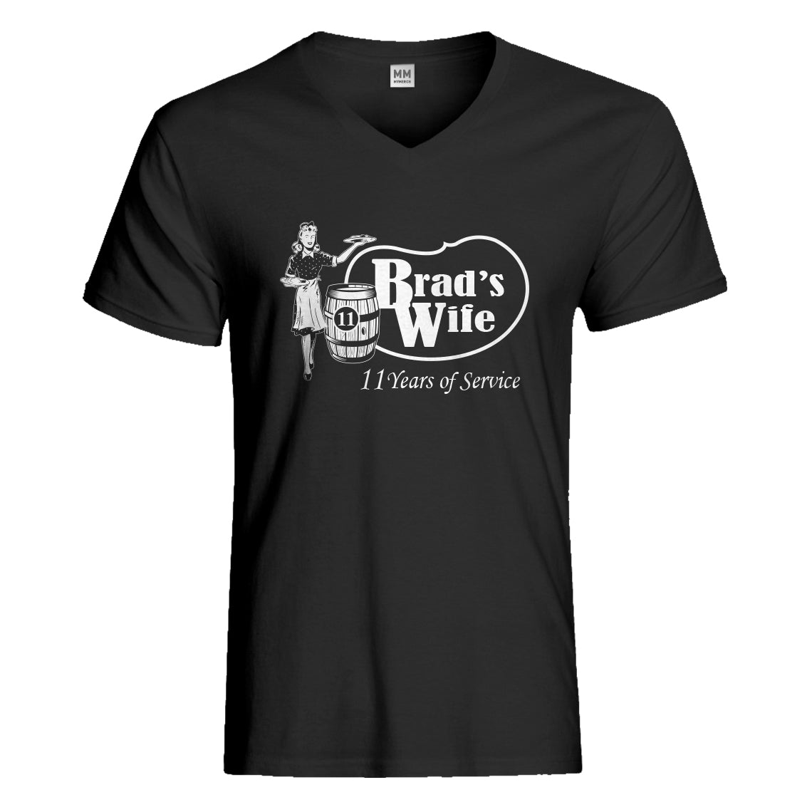 Mens Brad's Wife Vneck T-shirt