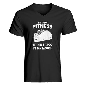 Mens Fitness Taco Vneck T-shirt