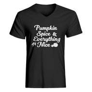 Mens Pumpkin Spice and Everything Nice V-Neck T-shirt