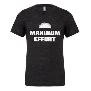Mens Maximum Effort Taco Vneck T-shirt