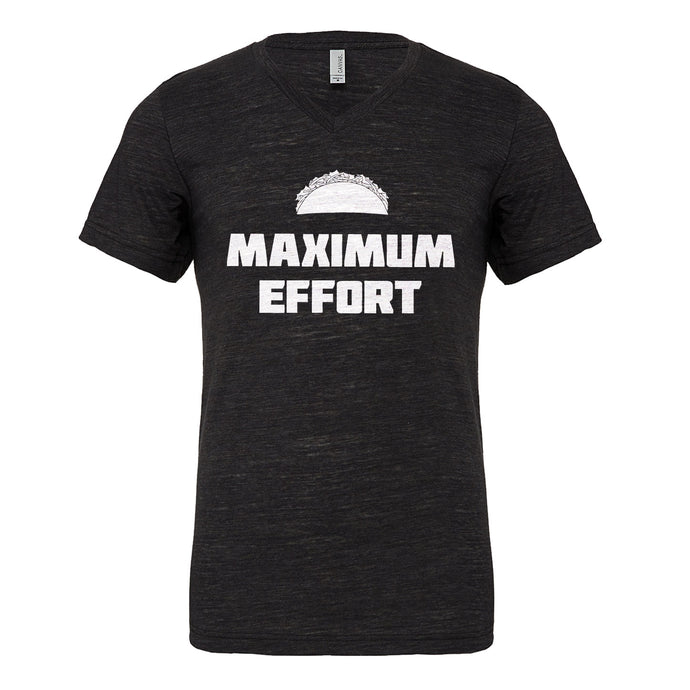 Mens Maximum Effort Taco Vneck T-shirt