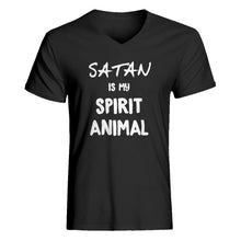 Mens Satan is my Spirit Animal V-Neck T-shirt