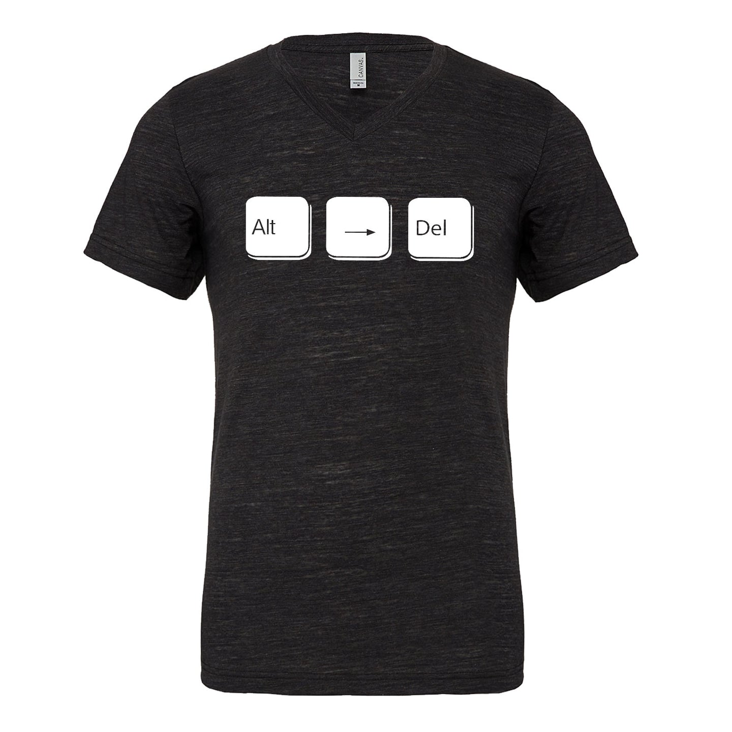 Alt Right Delete Mens Vneck Short Sleeve T-shirt
