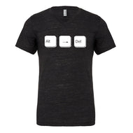 Alt Right Delete Mens Vneck Short Sleeve T-shirt