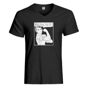 Mens Rosie the Riveter Vneck T-shirt