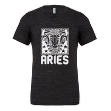 Mens Aries Zodiac Astrology Vneck T-shirt