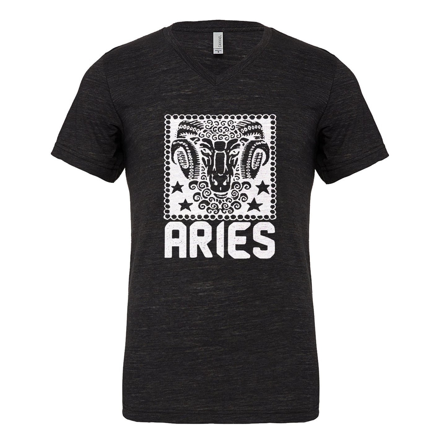 Mens Aries Zodiac Astrology Vneck T-shirt