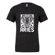 Mens Aries Zodiac Astrology Vneck T-shirt