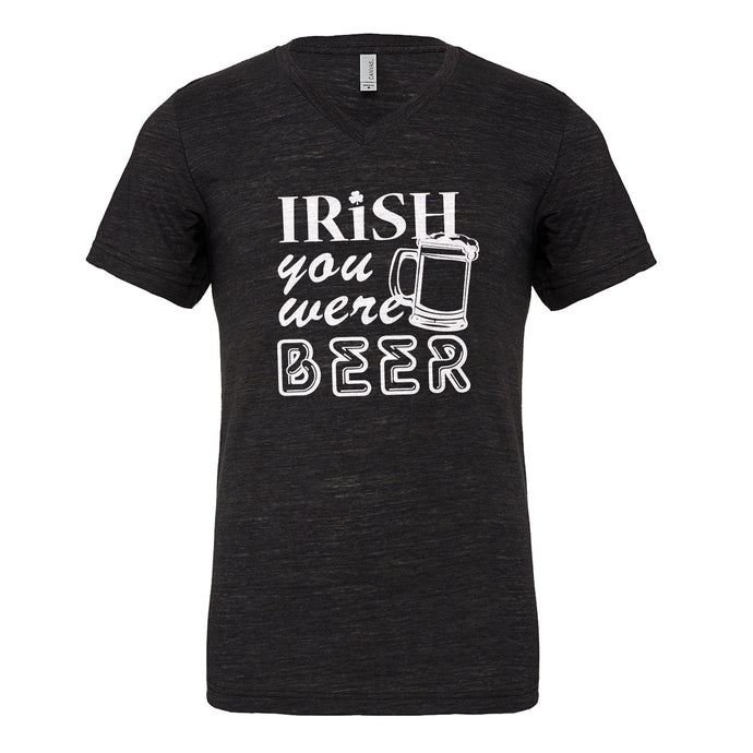Mens Irish you were Beer Vneck T-shirt
