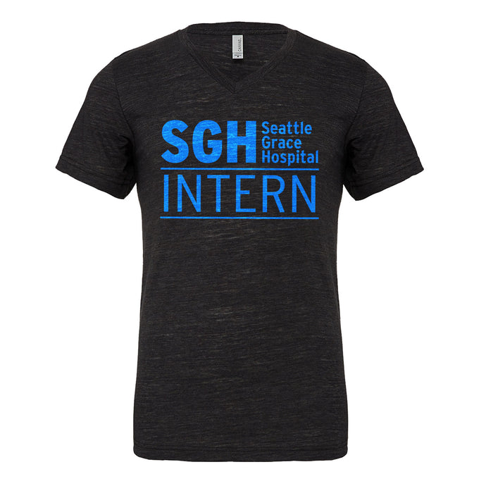 Mens Intern Seattle Grace Hospital Vneck T-shirt