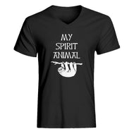 Mens Sloth is my Spirit Animal V-Neck T-shirt