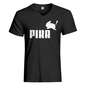 Mens Pika Puma Vneck T-shirt
