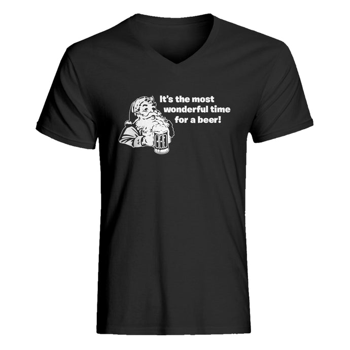 Mens It's the Most Wonderful Time for a Beer V-Neck T-shirt