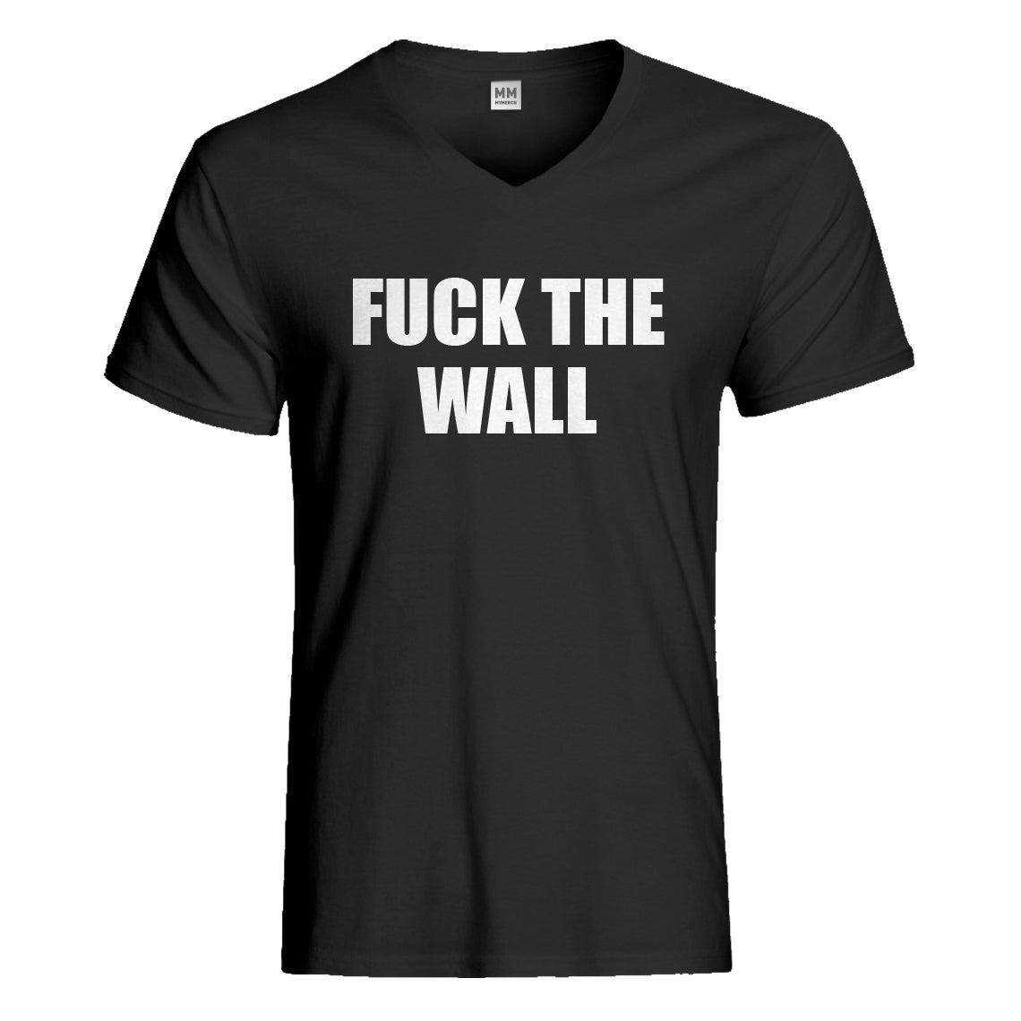 Mens Fuck the Wall Vneck T-shirt