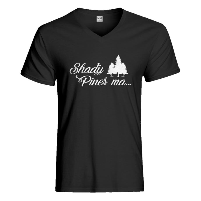 Mens Shady Pines Ma Vneck T-shirt