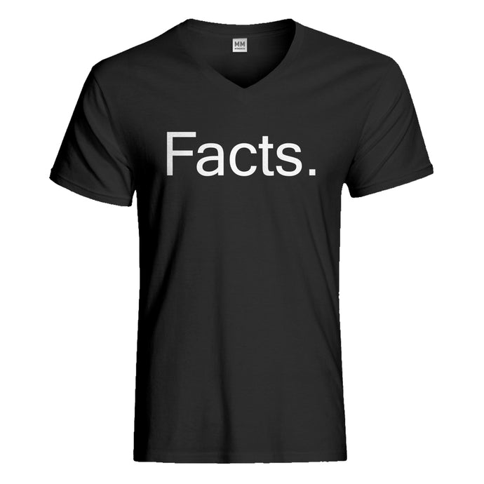 Mens Facts. Vneck T-shirt
