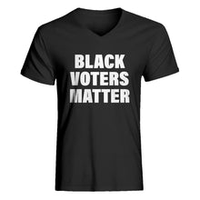 Mens BLACK VOTERS MATTER V-Neck T-shirt