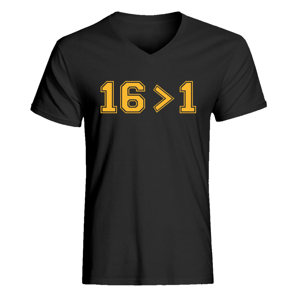 Mens 16 > 1 Vneck T-shirt