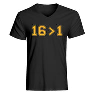 Mens 16 > 1 Vneck T-shirt