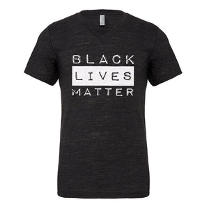 Mens Black Lives Matter Activism Vneck T-shirt