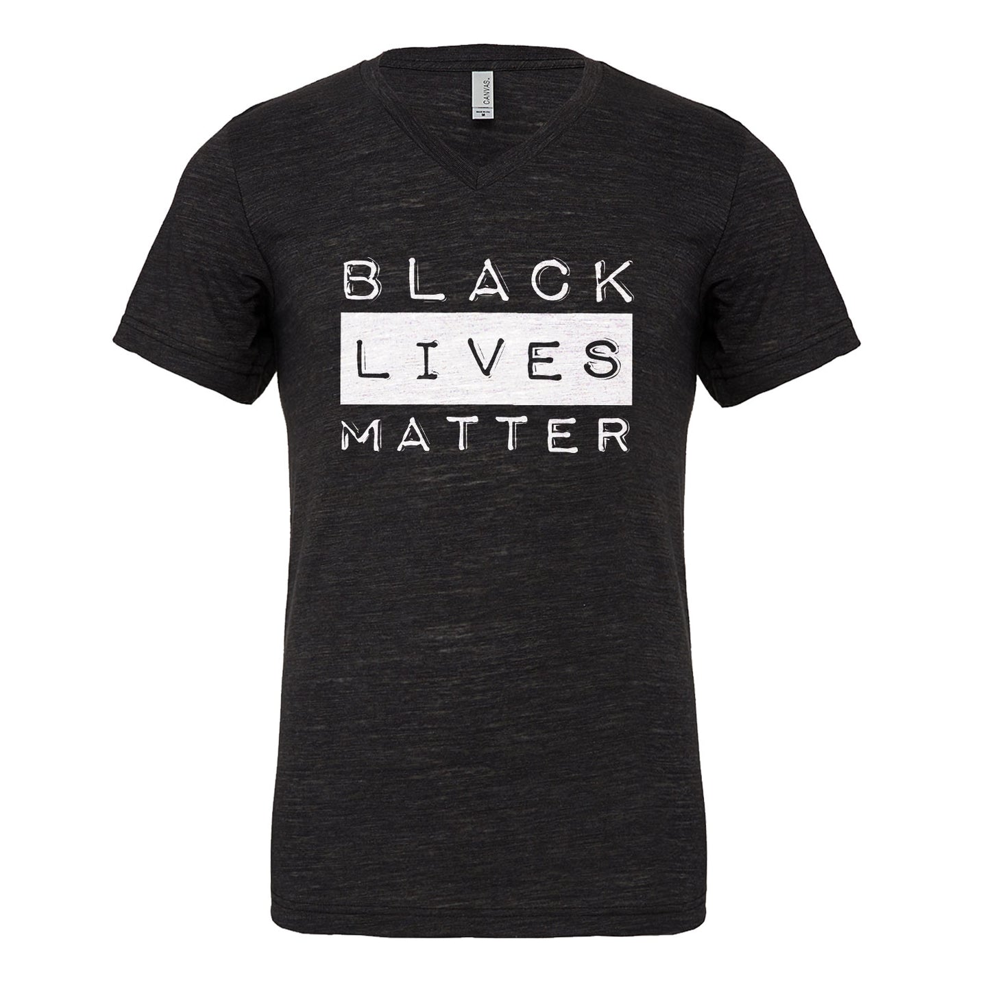 Mens Black Lives Matter Activism Vneck T-shirt