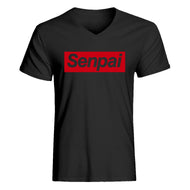 Mens Senpai Red V-Neck T-shirt