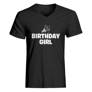 Mens Birthday Girl V-Neck T-shirt