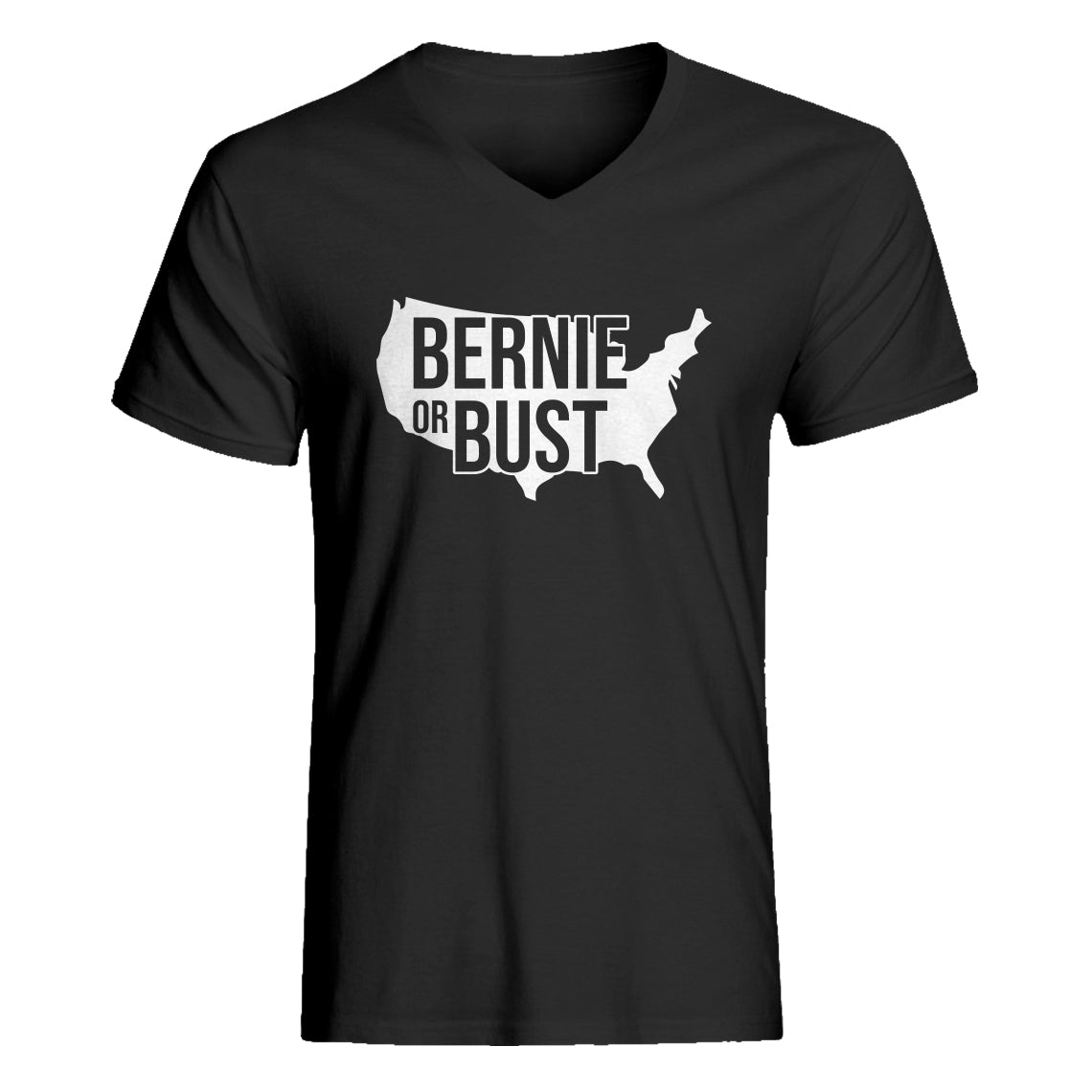 Mens Bernie or Bust V-Neck T-shirt