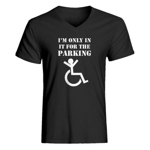 Mens Disabled Parking Vneck T-shirt