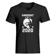 Mens Hindsight is 2020 Bernie Sanders V-Neck T-shirt