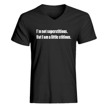 Mens I'm not superstitious V-Neck T-shirt