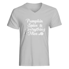 Mens Pumpkin Spice and Everything Nice V-Neck T-shirt