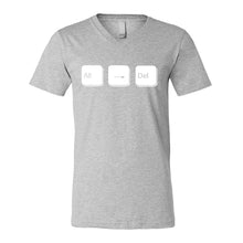 Alt Right Delete Mens Vneck Short Sleeve T-shirt