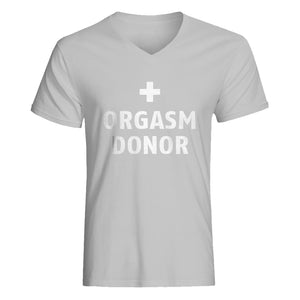 Mens Orgasm Donor V-Neck T-shirt