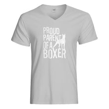 Mens Proud Boxer Parent Vneck T-shirt