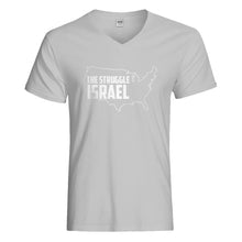 Mens The Struggle Israel Vneck T-shirt