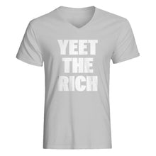 Mens YEET THE RICH V-Neck T-shirt