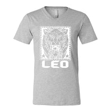 Mens Leo Zodiac Astrology Vneck T-shirt