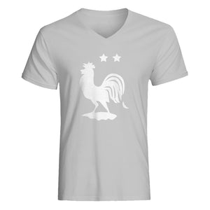 Mens France Wins the Cup! V-Neck T-shirt