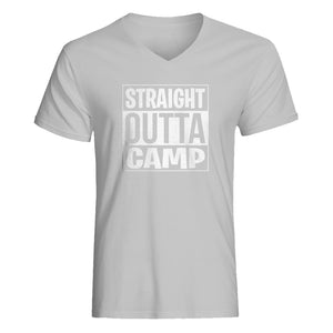 Mens Straight Outta Camp V-Neck T-shirt