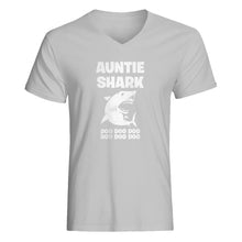 Mens Auntie Shark V-Neck T-shirt