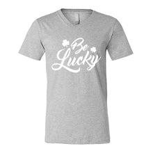 Mens Be Lucky Vneck T-shirt
