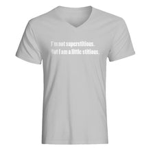 Mens I'm not superstitious V-Neck T-shirt