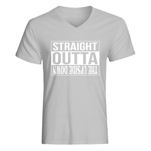 Mens Straight Outta the Upside Down V-Neck T-shirt