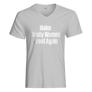Mens Make Nasty Women Great Again Vneck T-shirt