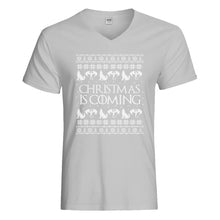 Mens Christmas is Coming Vneck T-shirt