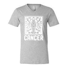 Mens Cancer Zodiac Astrology Vneck T-shirt