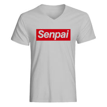 Mens Senpai Red V-Neck T-shirt