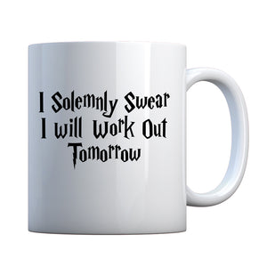 Mug Solemnly Swear to Work Out Ceramic Gift Mug